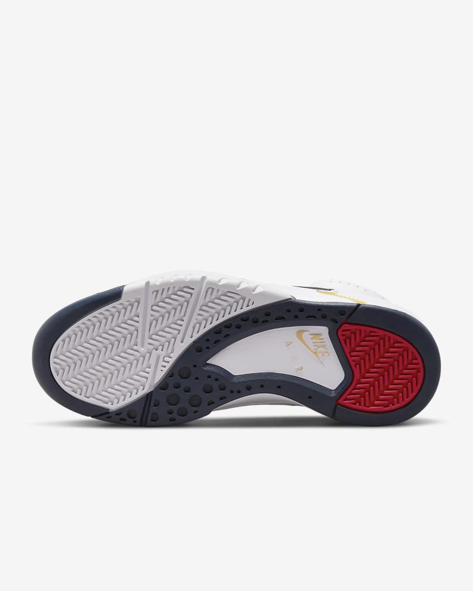 Nike Air Flight Lite Mid White/University Red/Metallic Gold/Midnight Navy | Mens Nike Lifestyle
