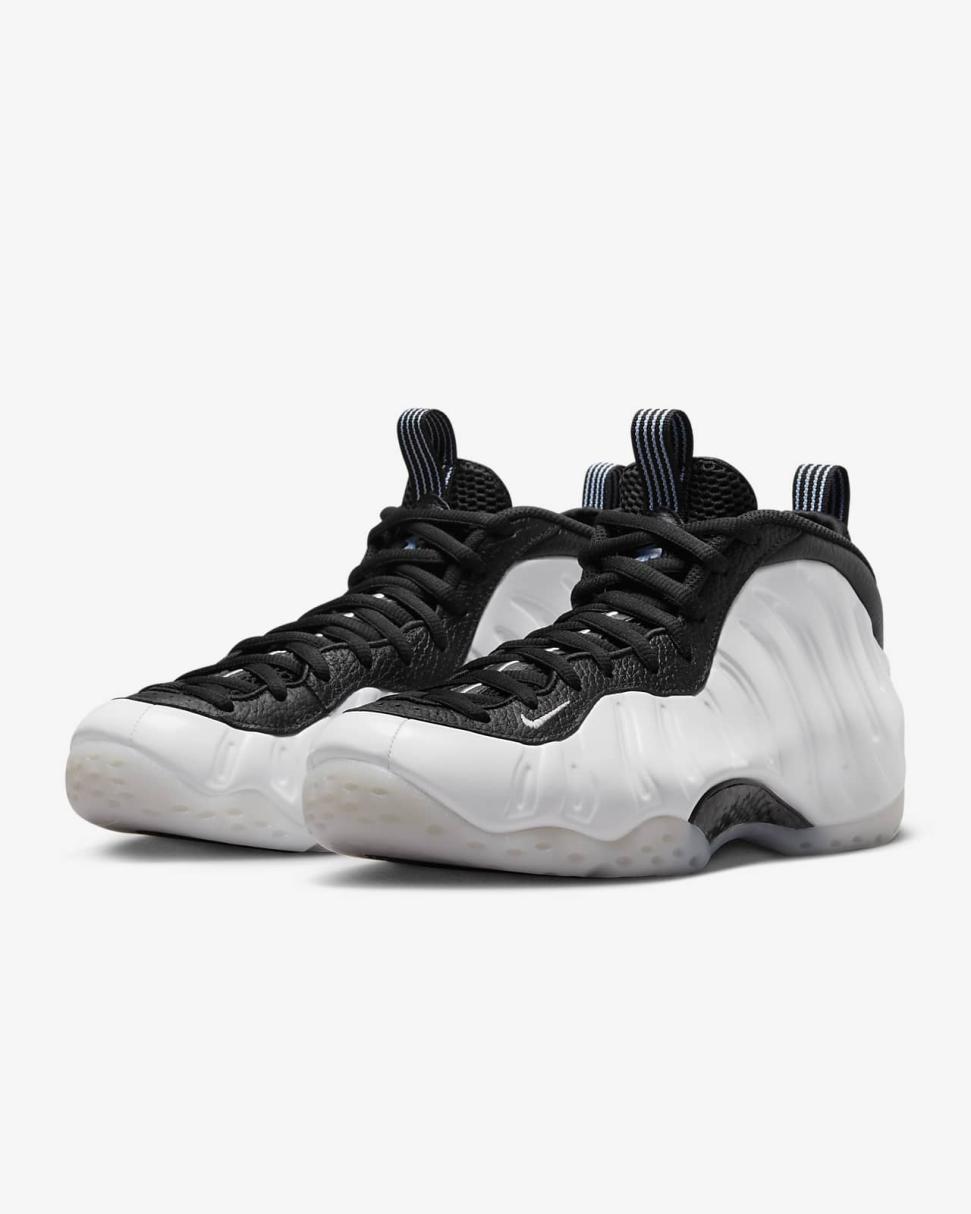 Nike Air Foamposite 1 White/Black/Cobalt Bliss/Metallic Silver | Mens Nike Lifestyle