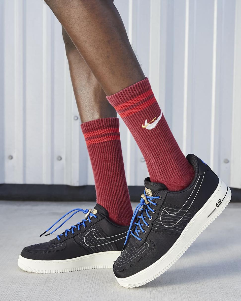 Nike Air Force 1 '07 LV8 Black/Black/Anthracite/Sail | Mens Nike Lifestyle