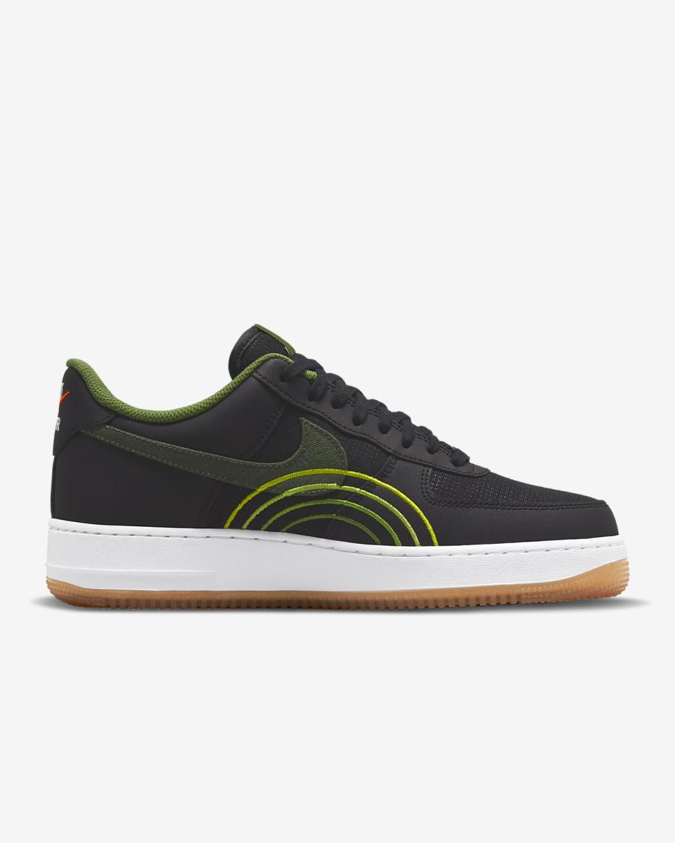 Nike Air Force 1 '07 LV8 Black/Treeline/White/Carbon Green | Mens Nike Lifestyle