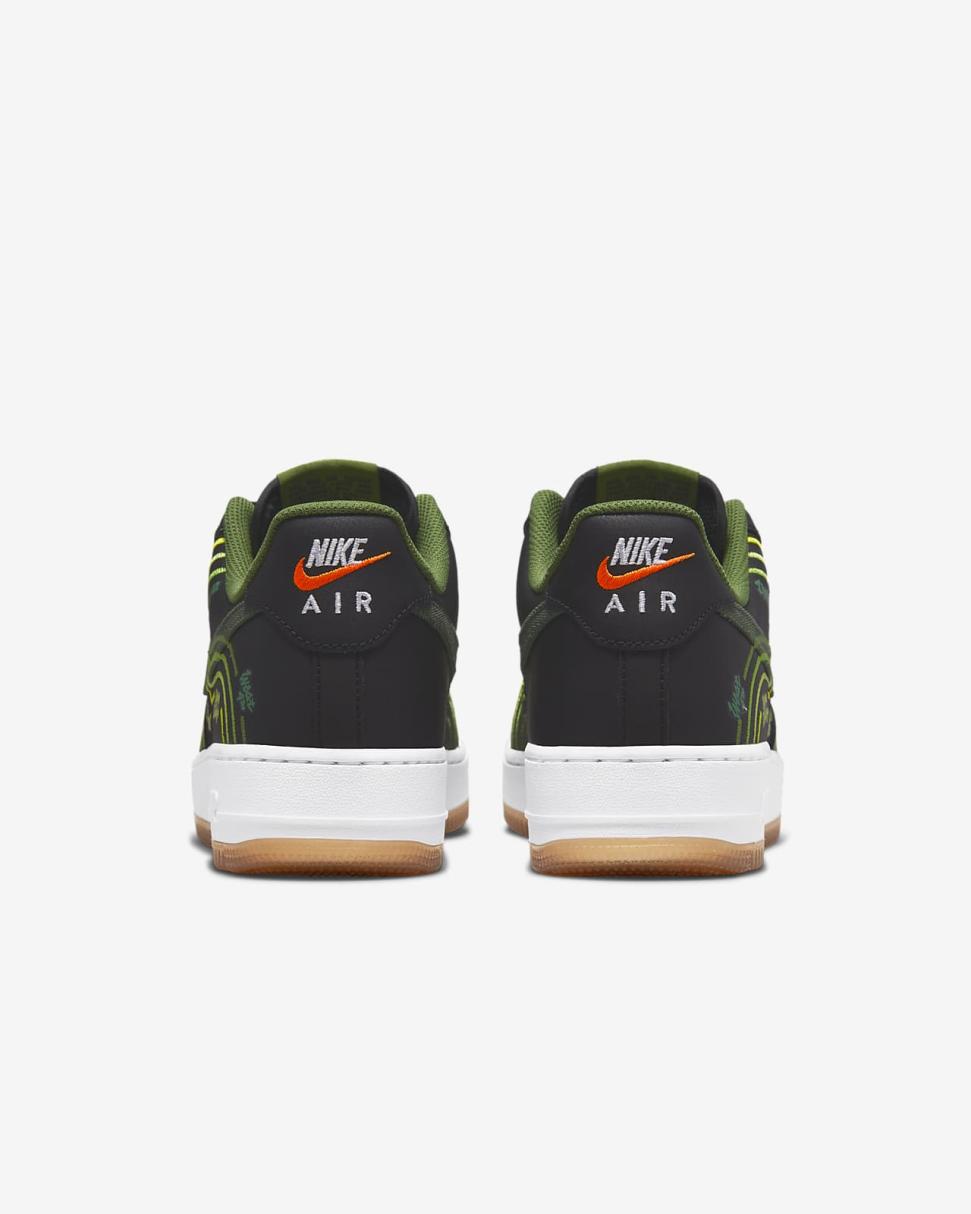 Nike Air Force 1 '07 LV8 Black/Treeline/White/Carbon Green | Mens Nike Lifestyle