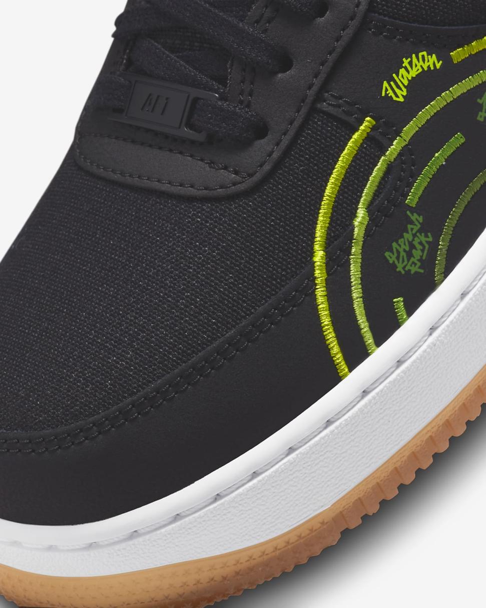 Nike Air Force 1 '07 LV8 Black/Treeline/White/Carbon Green | Mens Nike Lifestyle