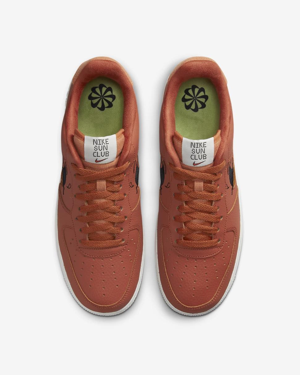 Nike Air Force 1 '07 LV8 Next Nature Burnt Sunrise/Black/Sail/Hot Curry | Mens Nike Lifestyle
