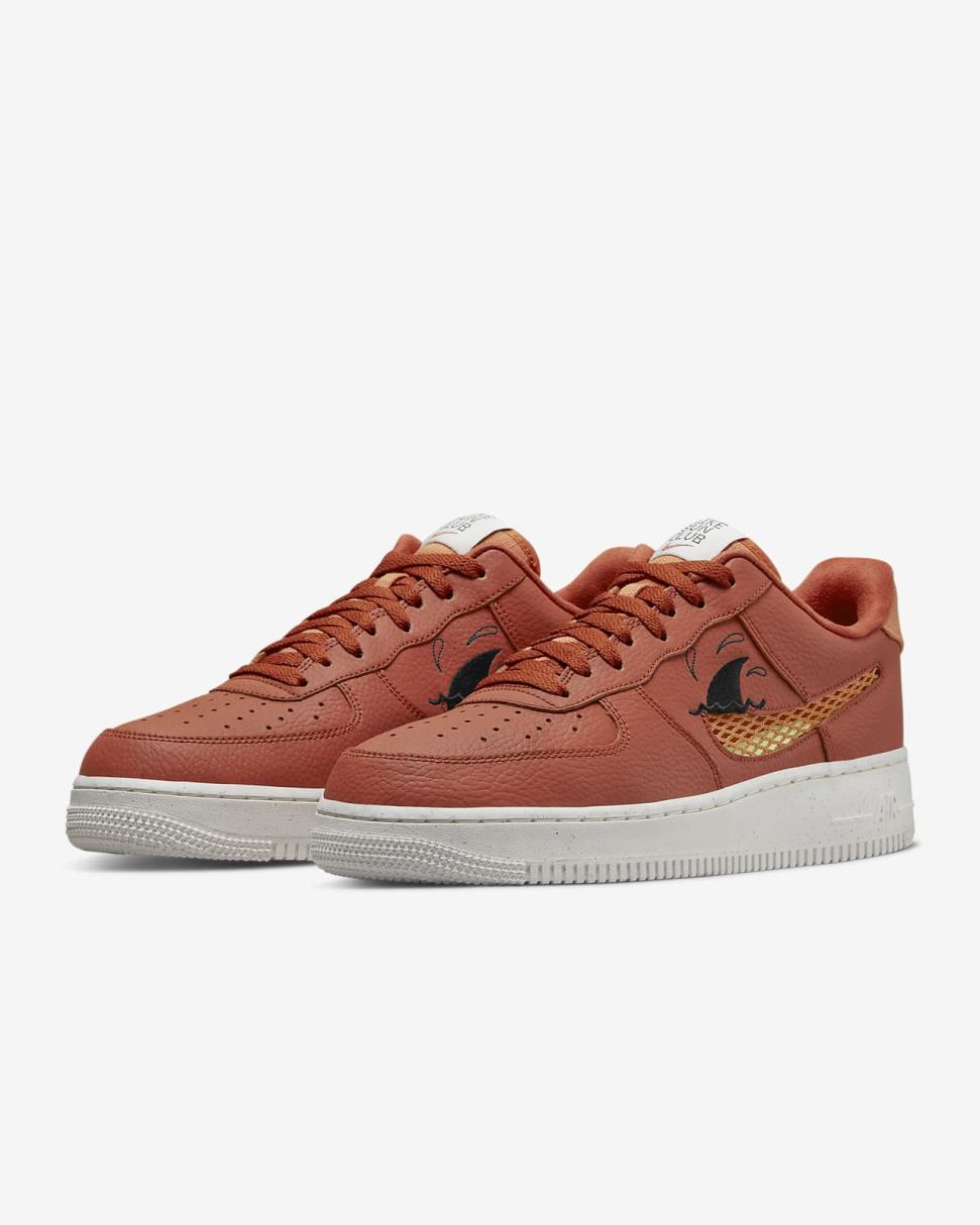 Nike Air Force 1 '07 LV8 Next Nature Burnt Sunrise/Black/Sail/Hot Curry | Mens Nike Lifestyle