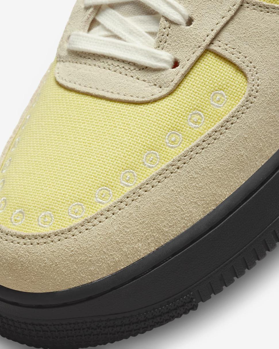 Nike Air Force 1 '07 LX Sanddrift/Lemon Wash/Dark Smoke Grey/University Red | Mens Nike Lifestyle