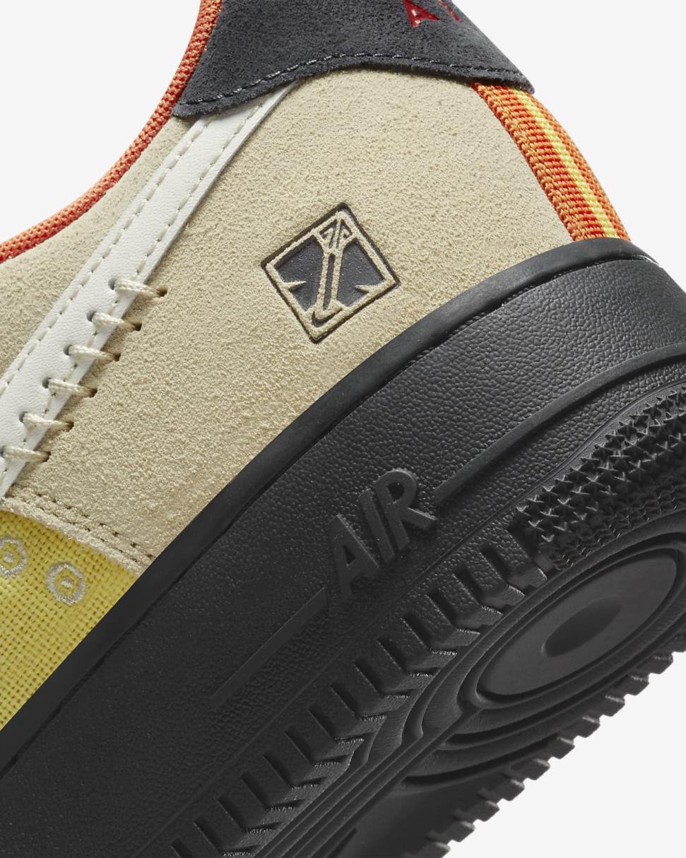 Nike Air Force 1 '07 LX Sanddrift/Lemon Wash/Dark Smoke Grey/University Red | Mens Nike Lifestyle