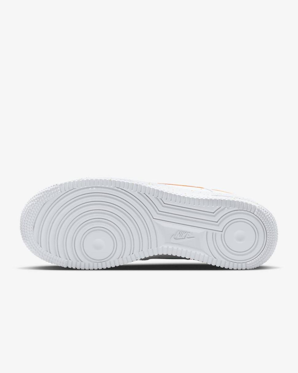 Nike Air Force 1 '07 LX White/White/Safety Orange/Washed Teal | Womens Nike Lifestyle