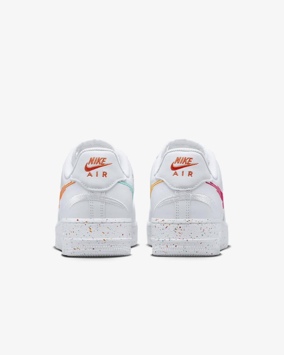 Nike Air Force 1 '07 LX White/White/Safety Orange/Washed Teal | Womens Nike Lifestyle