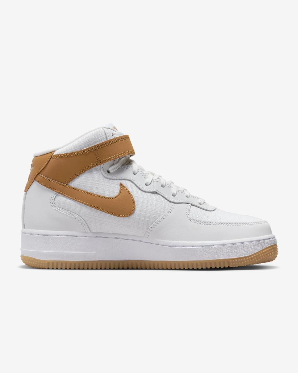 Nike Air Force 1 '07 Mid Summit White/Summit White/White/Desert Ochre | Womens Nike Lifestyle