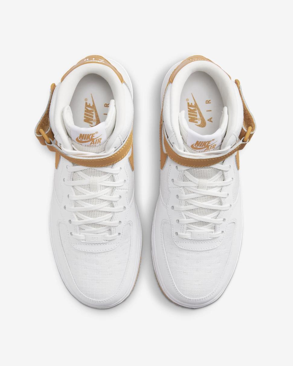 Nike Air Force 1 '07 Mid Summit White/Summit White/White/Desert Ochre | Womens Nike Lifestyle