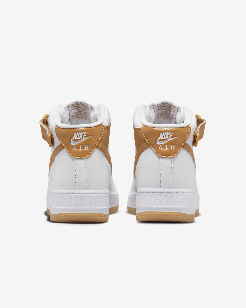 Nike Air Force 1 '07 Mid Summit White/Summit White/White/Desert Ochre | Womens Nike Lifestyle