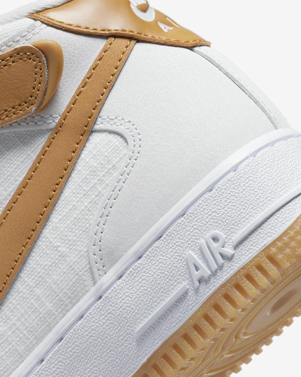 Nike Air Force 1 '07 Mid Summit White/Summit White/White/Desert Ochre | Womens Nike Lifestyle