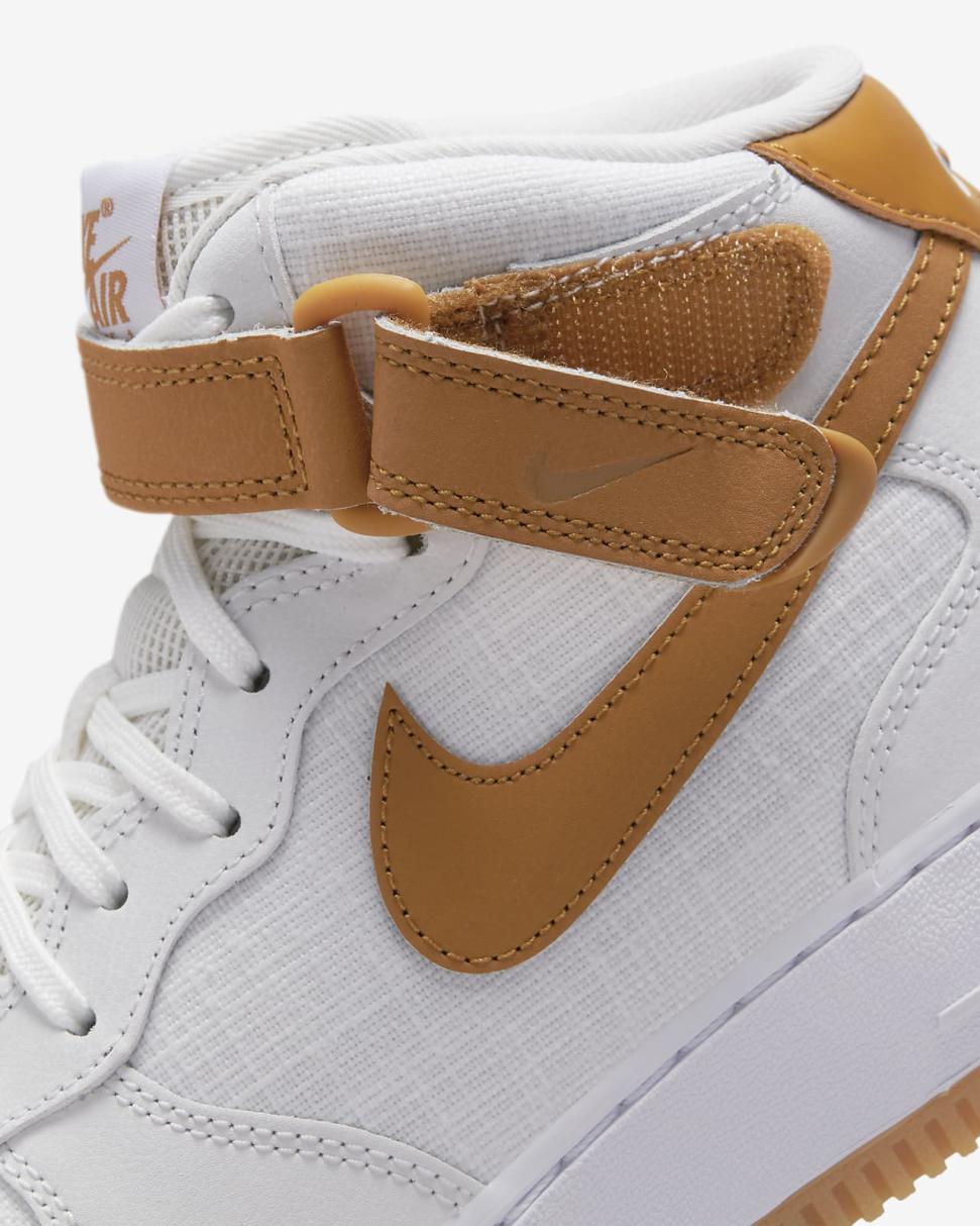 Nike Air Force 1 '07 Mid Summit White/Summit White/White/Desert Ochre | Womens Nike Lifestyle