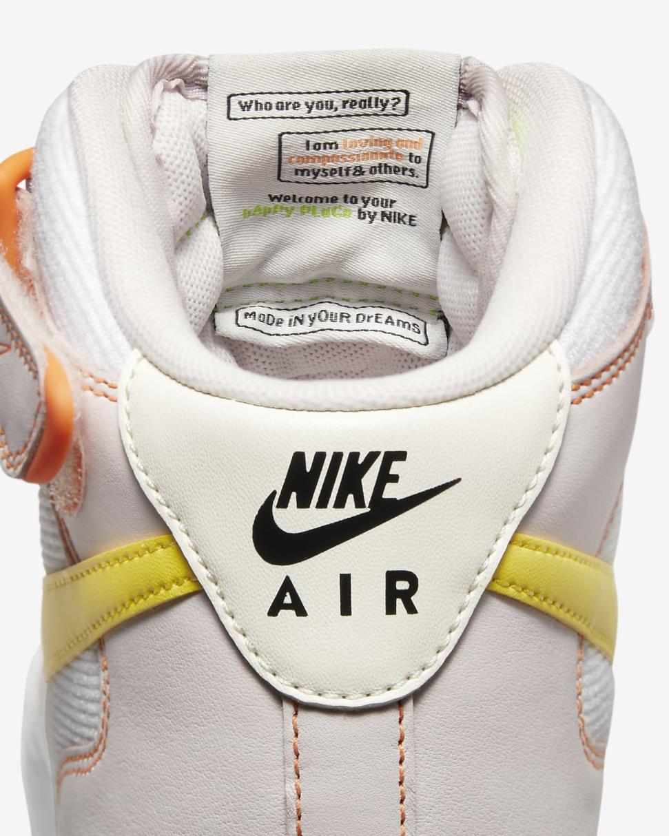 Nike Air Force 1 '07 Mid White/Pearl Pink/Action Green/Opti Yellow | Womens Nike Lifestyle