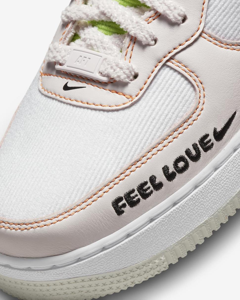 Nike Air Force 1 '07 Mid White/Pearl Pink/Action Green/Opti Yellow | Womens Nike Lifestyle