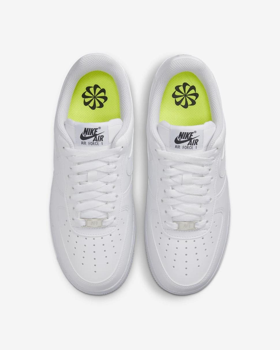 Nike Air Force 1 '07 Next Nature White/Black/Metallic Silver/White | Womens Nike First Day Kicks