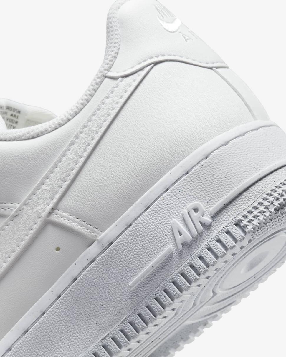 Nike Air Force 1 '07 Next Nature White/Black/Metallic Silver/White | Womens Nike First Day Kicks