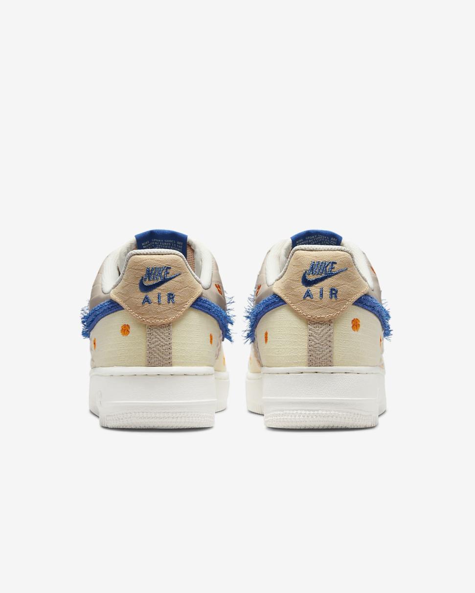 Nike Air Force 1 '07 Premium Sail/Coconut Milk/White Onyx/Dark Marina Blue | Womens Nike Lifestyle