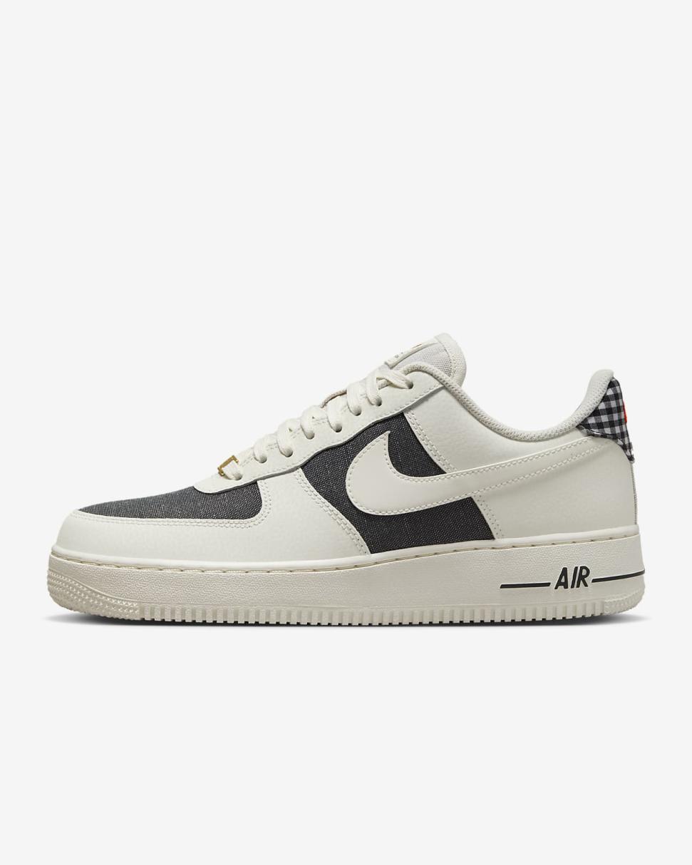 Nike Air Force 1 '07 Sail/Dark Smoke Grey/Safety Orange/Sail | Mens Nike Lifestyle