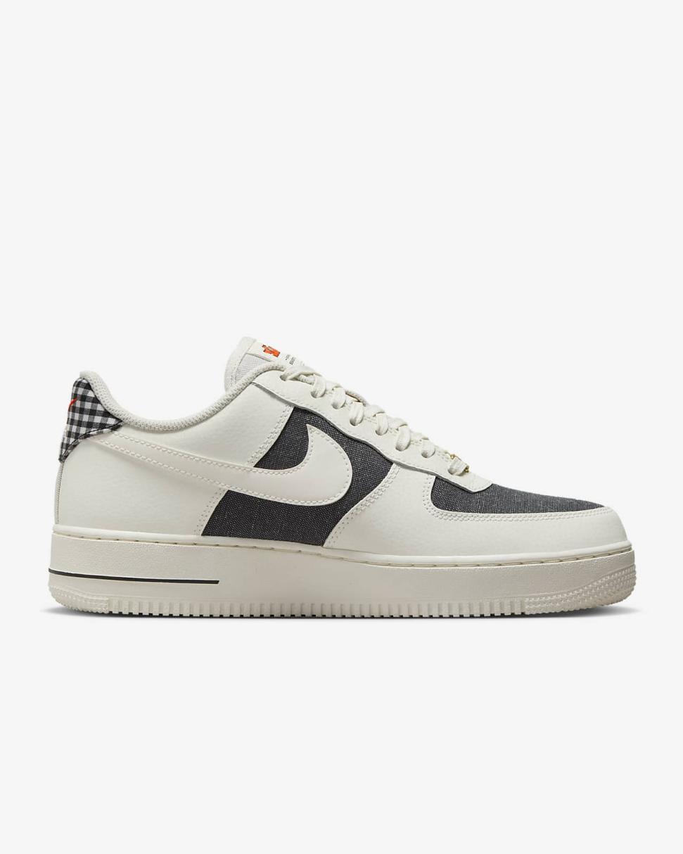 Nike Air Force 1 '07 Sail/Dark Smoke Grey/Safety Orange/Sail | Mens Nike Lifestyle