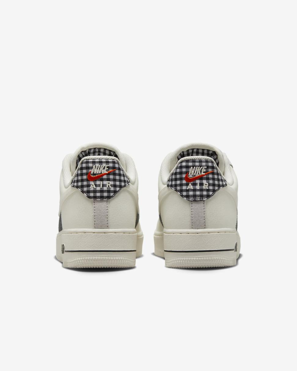 Nike Air Force 1 '07 Sail/Dark Smoke Grey/Safety Orange/Sail | Mens Nike Lifestyle