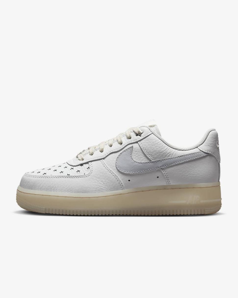 Nike Air Force 1 '07 Summit White/Light Orewood Brown/Metallic Silver/Pure Platinum | Womens Nike Lifestyle