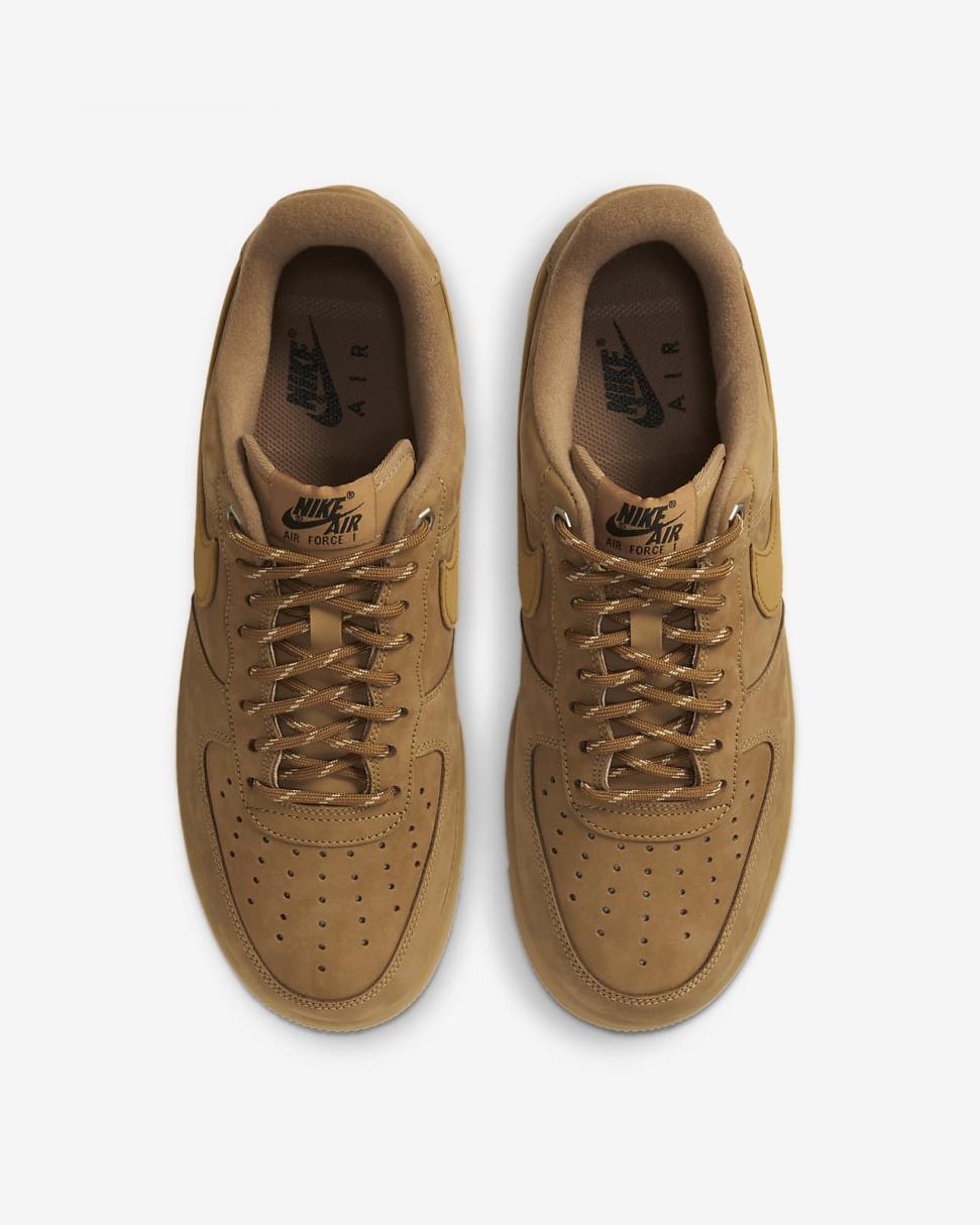 Nike Air Force 1 '07 WB Flax/Gum Light Brown/Black/Wheat | Mens Nike Lifestyle