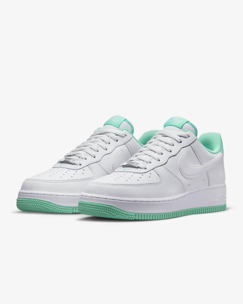 Nike Air Force 1 '07 White/Light Menta/White | Mens Nike Lifestyle