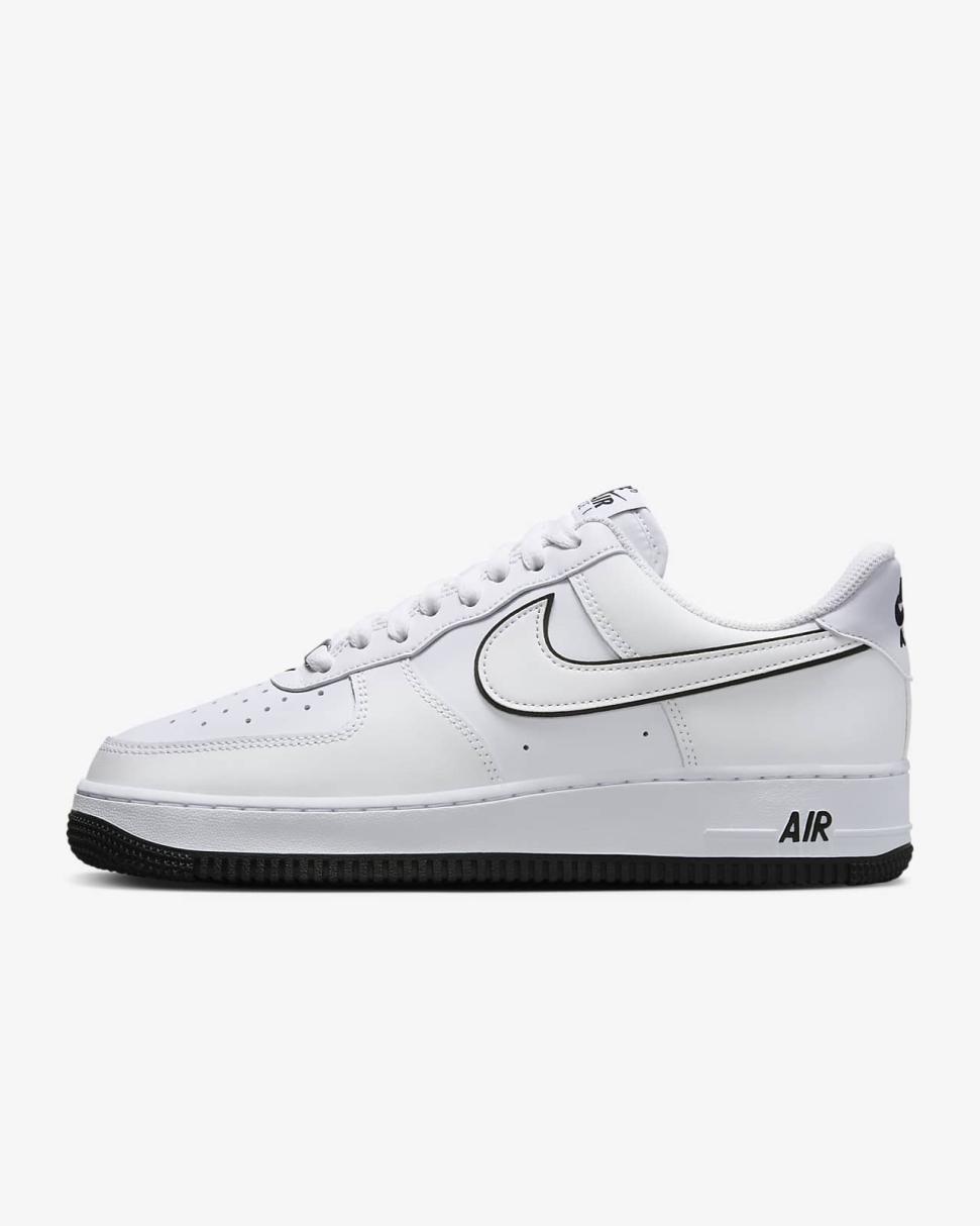 Nike Air Force 1 '07 White/White/Black | Mens Nike First Day Kicks