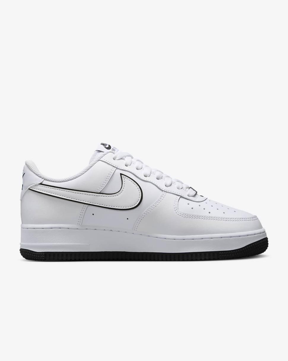 Nike Air Force 1 '07 White/White/Black | Mens Nike First Day Kicks