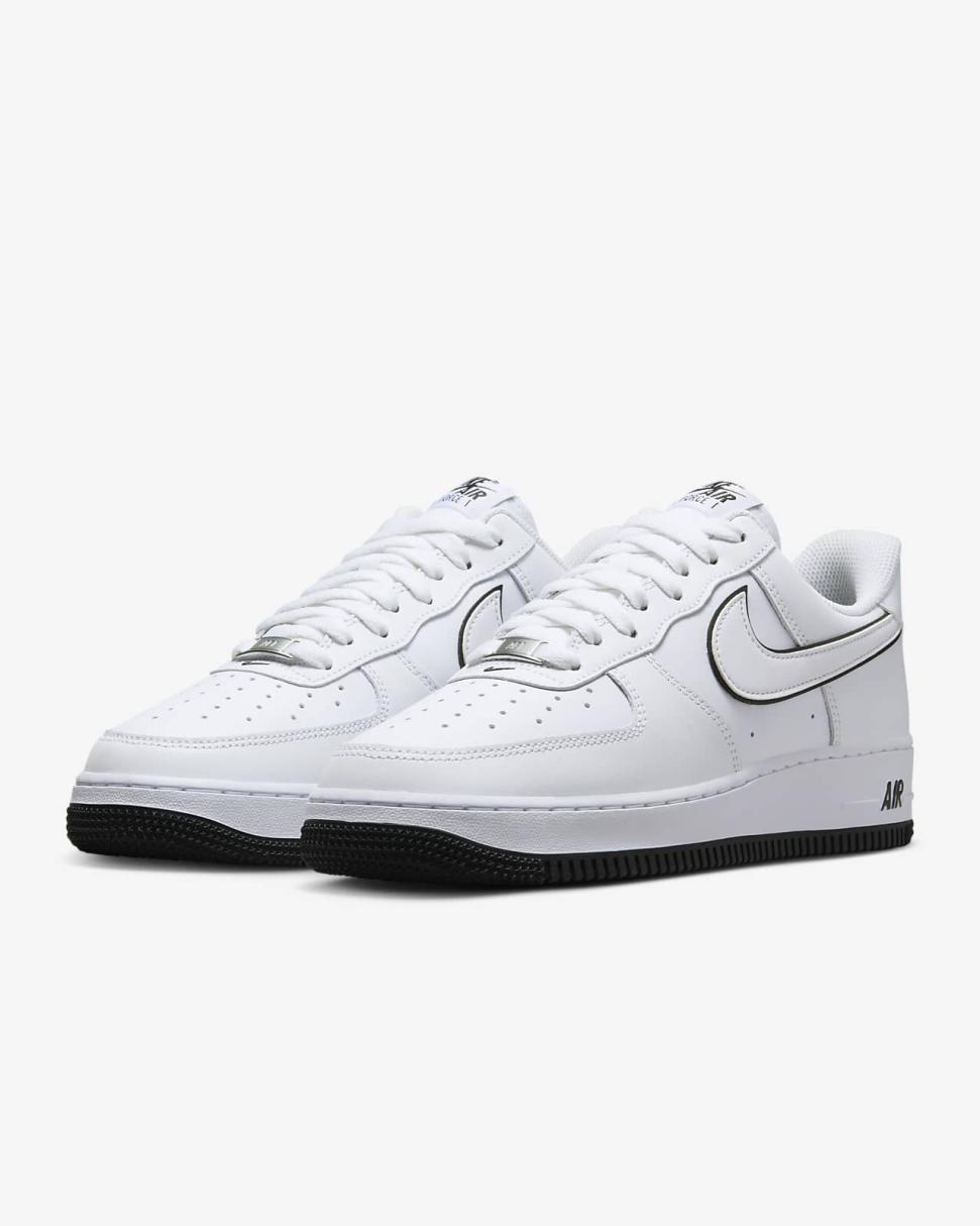 Nike Air Force 1 '07 White/White/Black | Mens Nike First Day Kicks