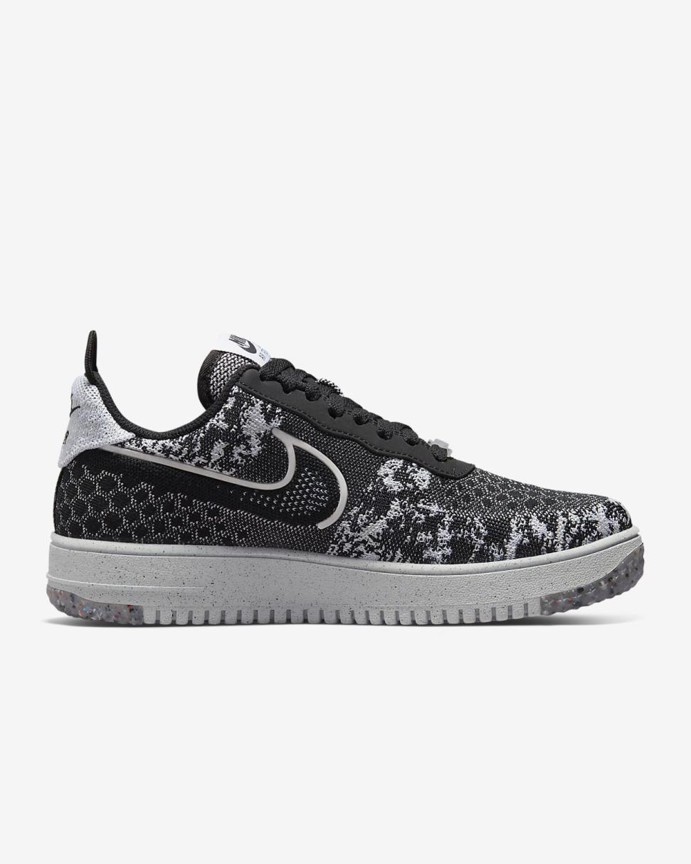 Nike Air Force 1 Crater Flyknit Next Nature Black/White/Pure Platinum/Black | Mens Nike Lifestyle