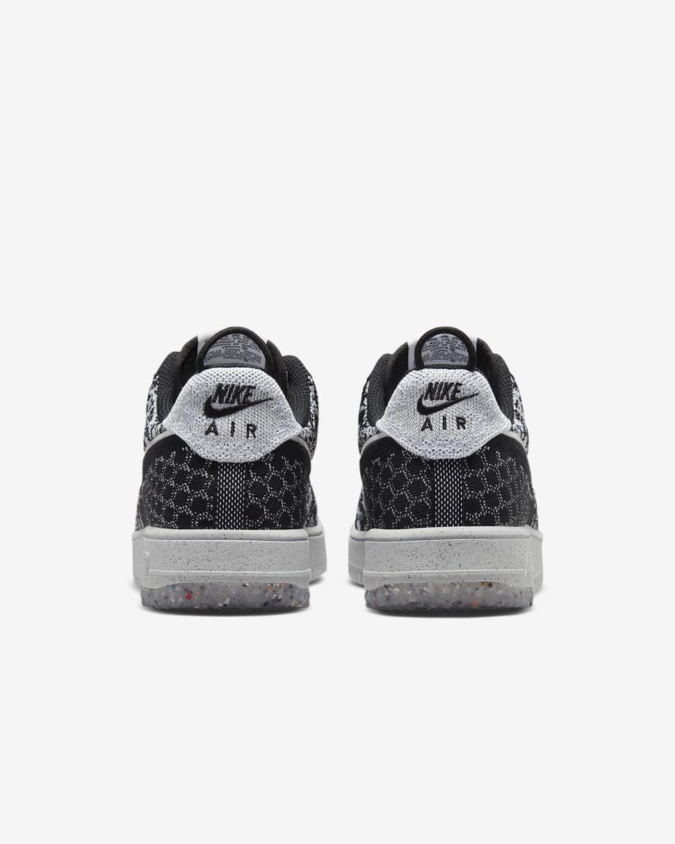 Nike Air Force 1 Crater Flyknit Next Nature Black/White/Pure Platinum/Black | Mens Nike Lifestyle