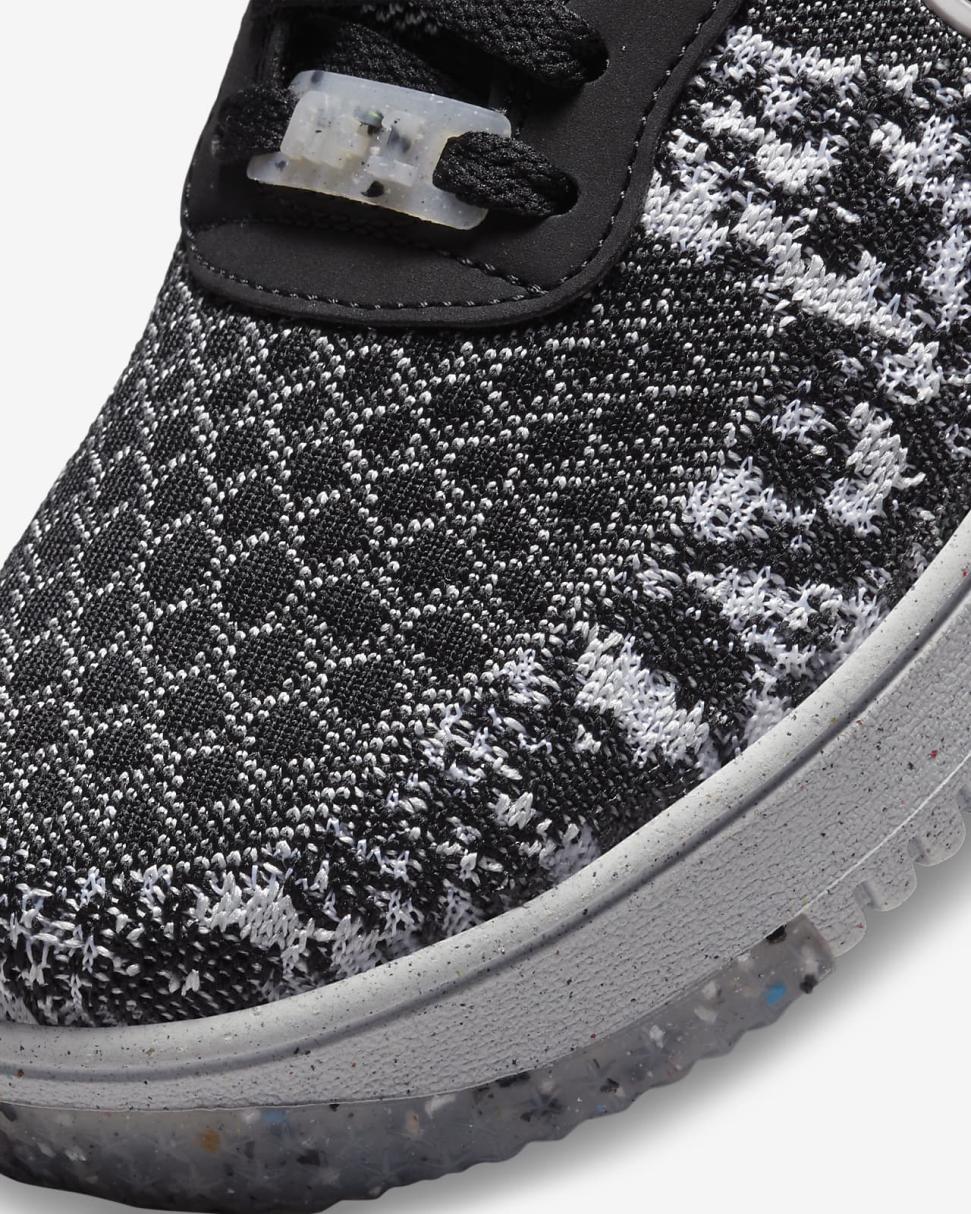 Nike Air Force 1 Crater Flyknit Next Nature Black/White/Pure Platinum/Black | Mens Nike Lifestyle
