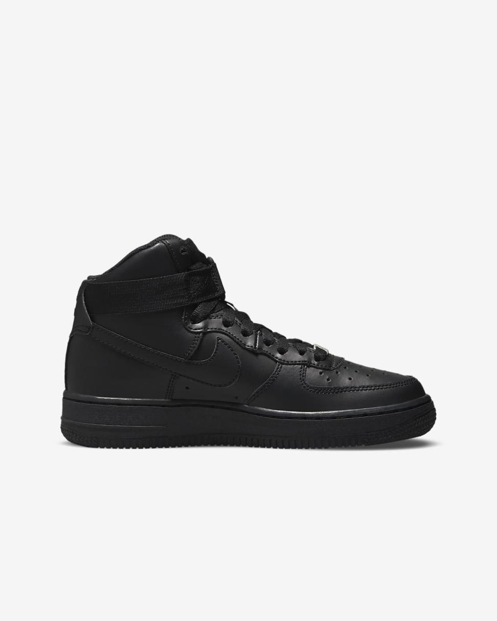 Nike Air Force 1 High LE Black/Black | Kids Nike Air Force 1