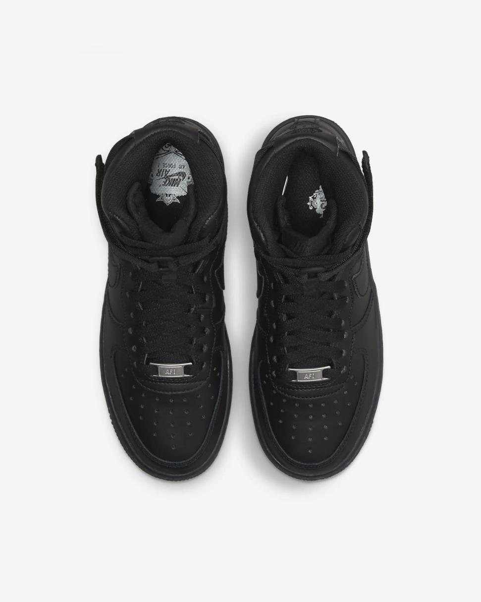 Nike Air Force 1 High LE Black/Black | Kids Nike Air Force 1