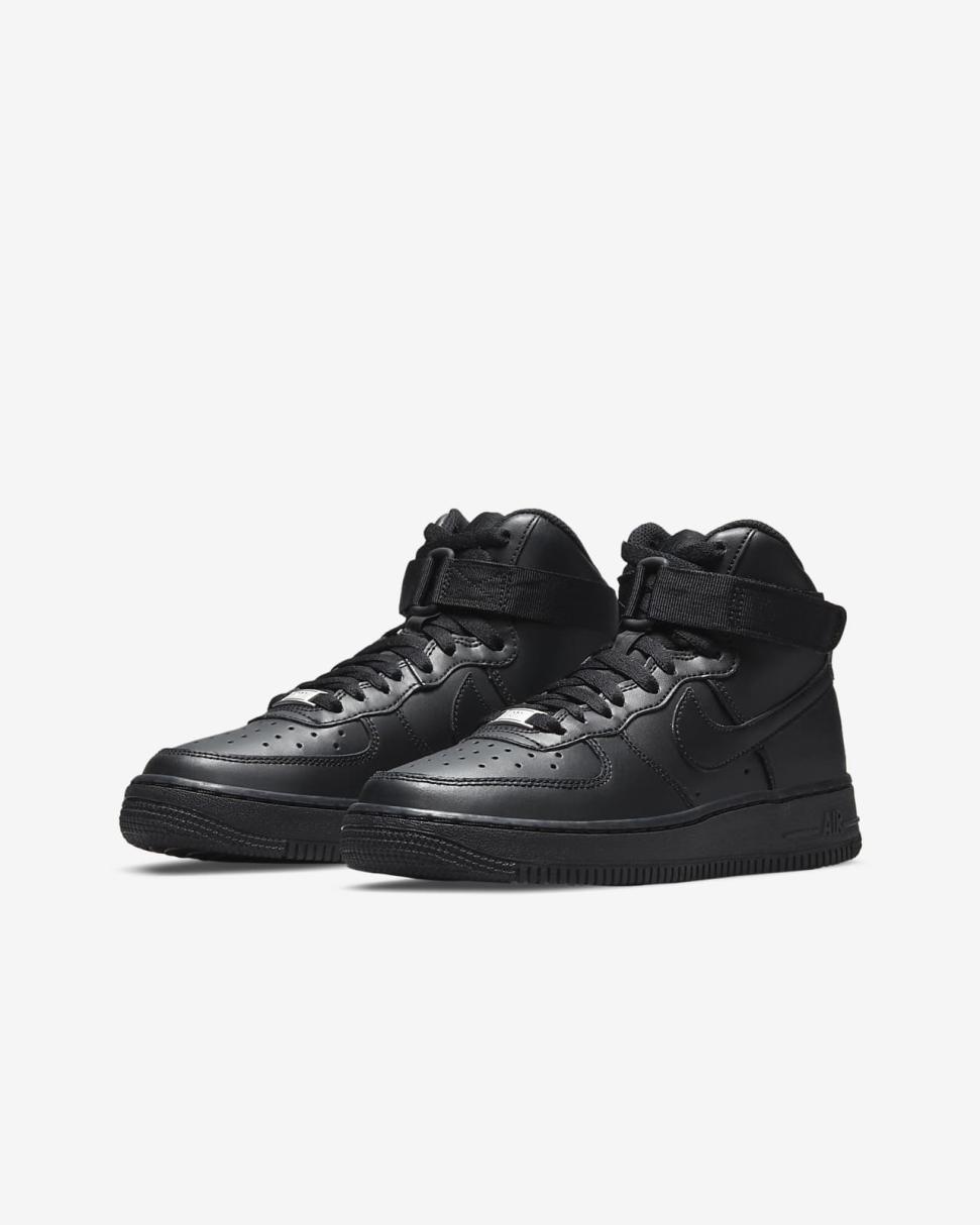 Nike Air Force 1 High LE Black/Black | Kids Nike Air Force 1