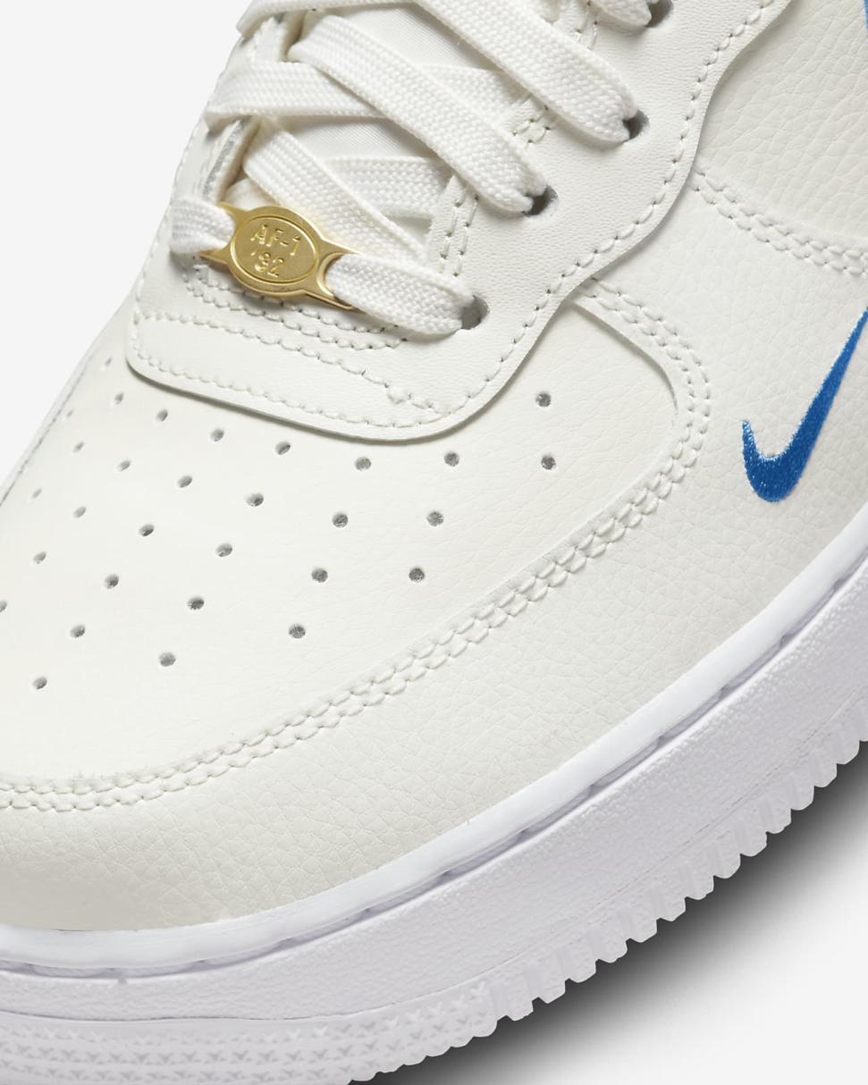 Nike Air Force 1 High SE Sail/White/Metallic Gold/Blue Jay | Womens Nike Lifestyle