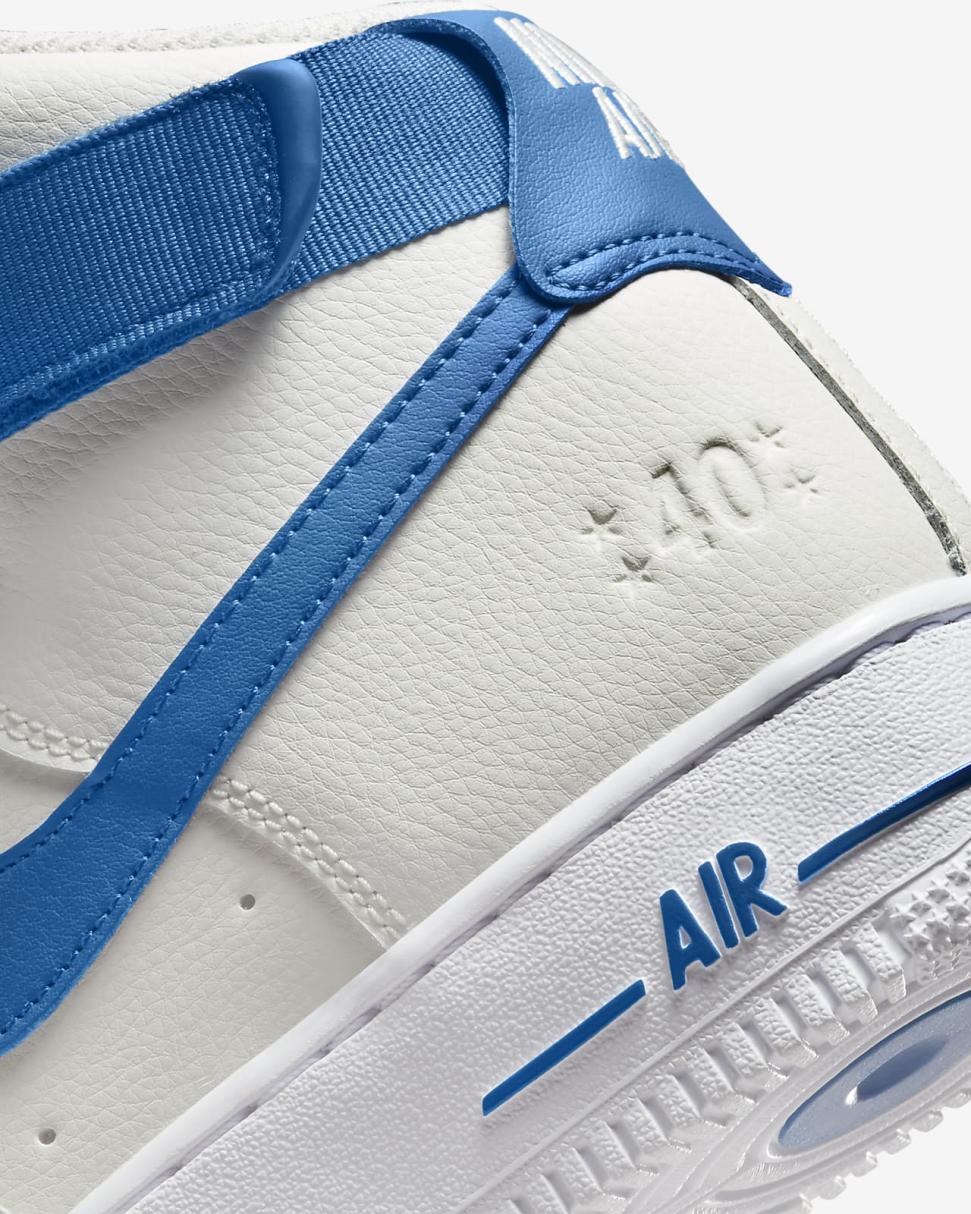 Nike Air Force 1 High SE Sail/White/Metallic Gold/Blue Jay | Womens Nike Lifestyle