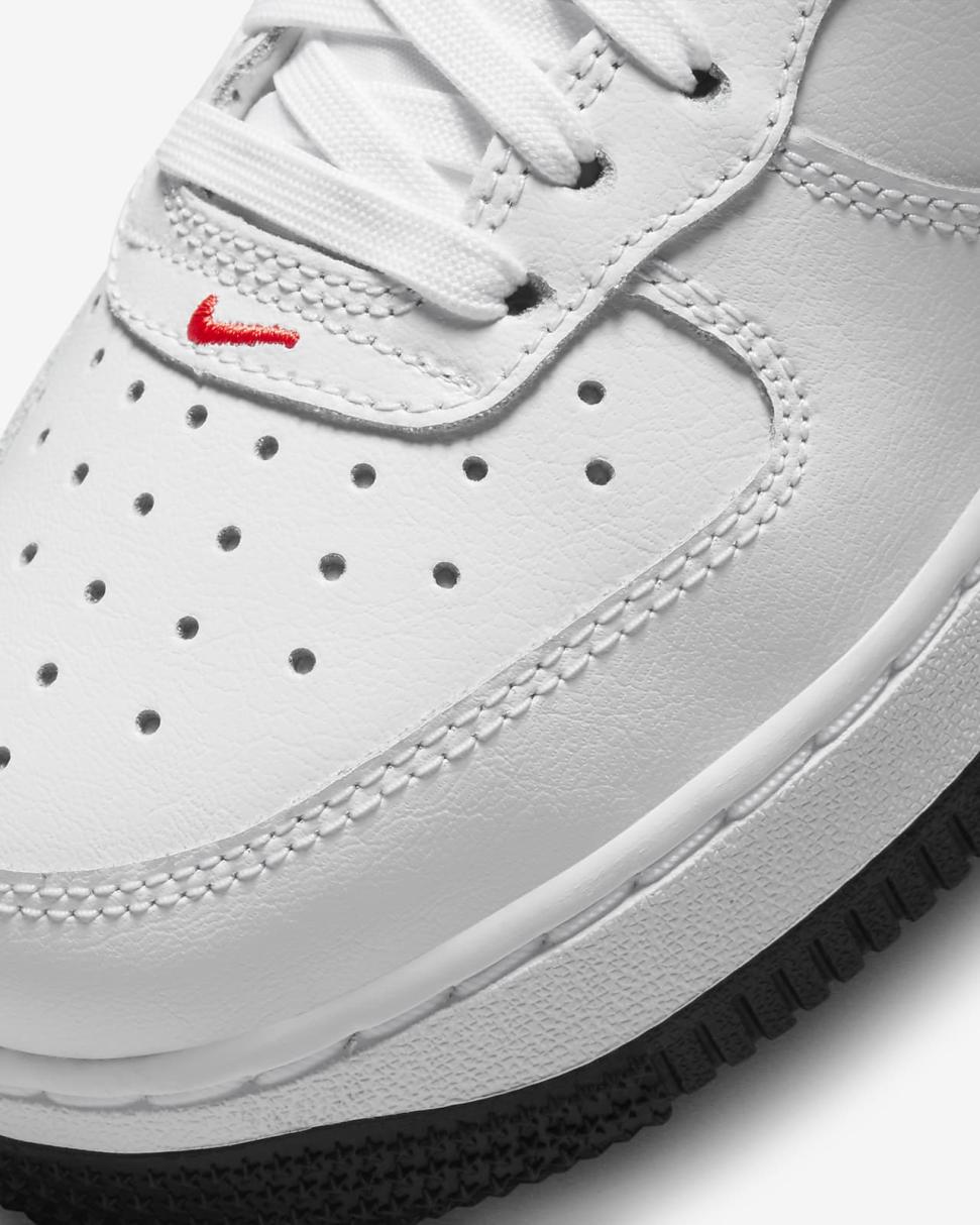 Nike Air Force 1 High White/Bright Crimson/Black | Kids Nike Air Force 1