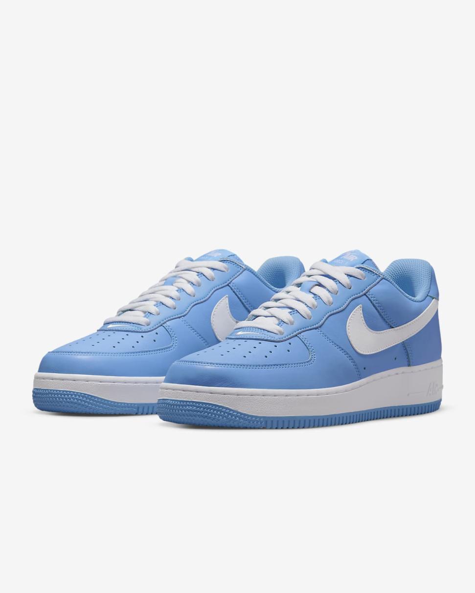 Nike Air Force 1 Low Retro University Blue/Metallic Gold/White | Mens Nike Lifestyle