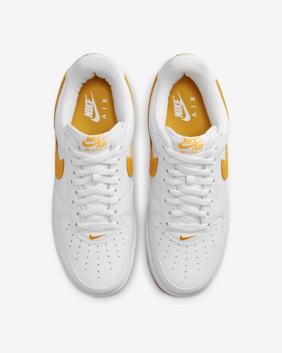 Nike Air Force 1 Low Retro White/Gum Yellow/University Gold | Mens Nike Lifestyle
