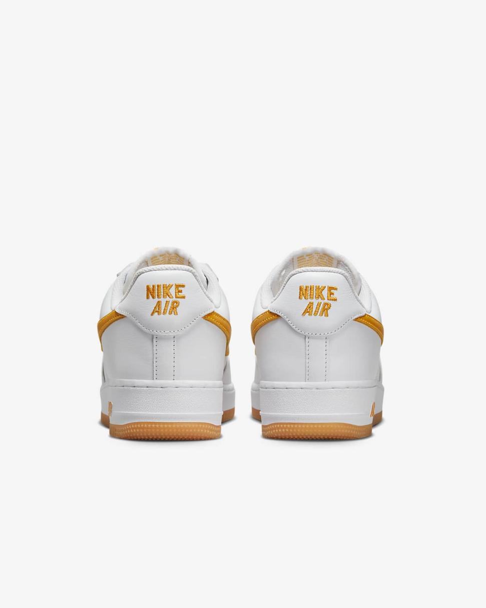 Nike Air Force 1 Low Retro White/Gum Yellow/University Gold | Mens Nike Lifestyle