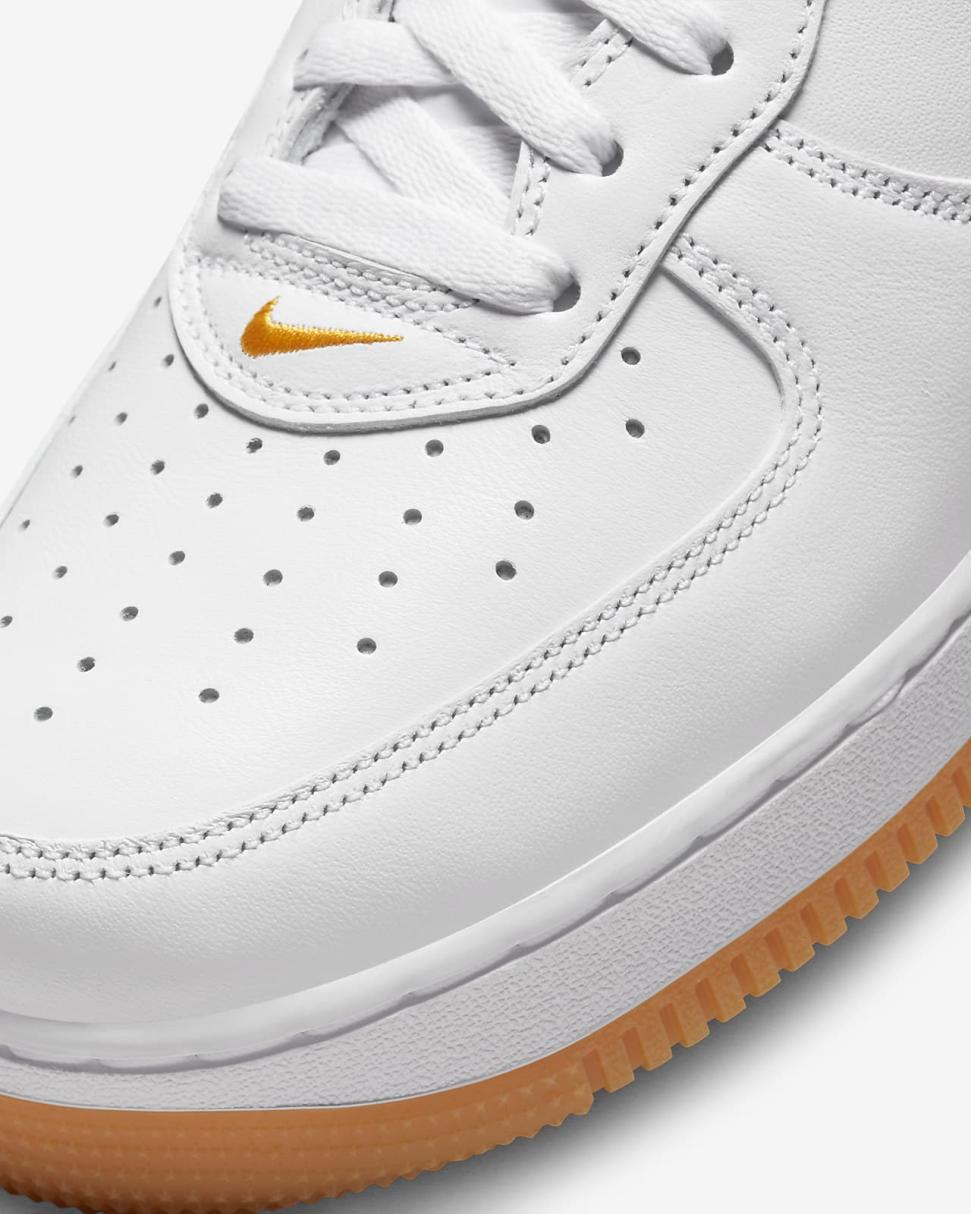 Nike Air Force 1 Low Retro White/Gum Yellow/University Gold | Mens Nike Lifestyle