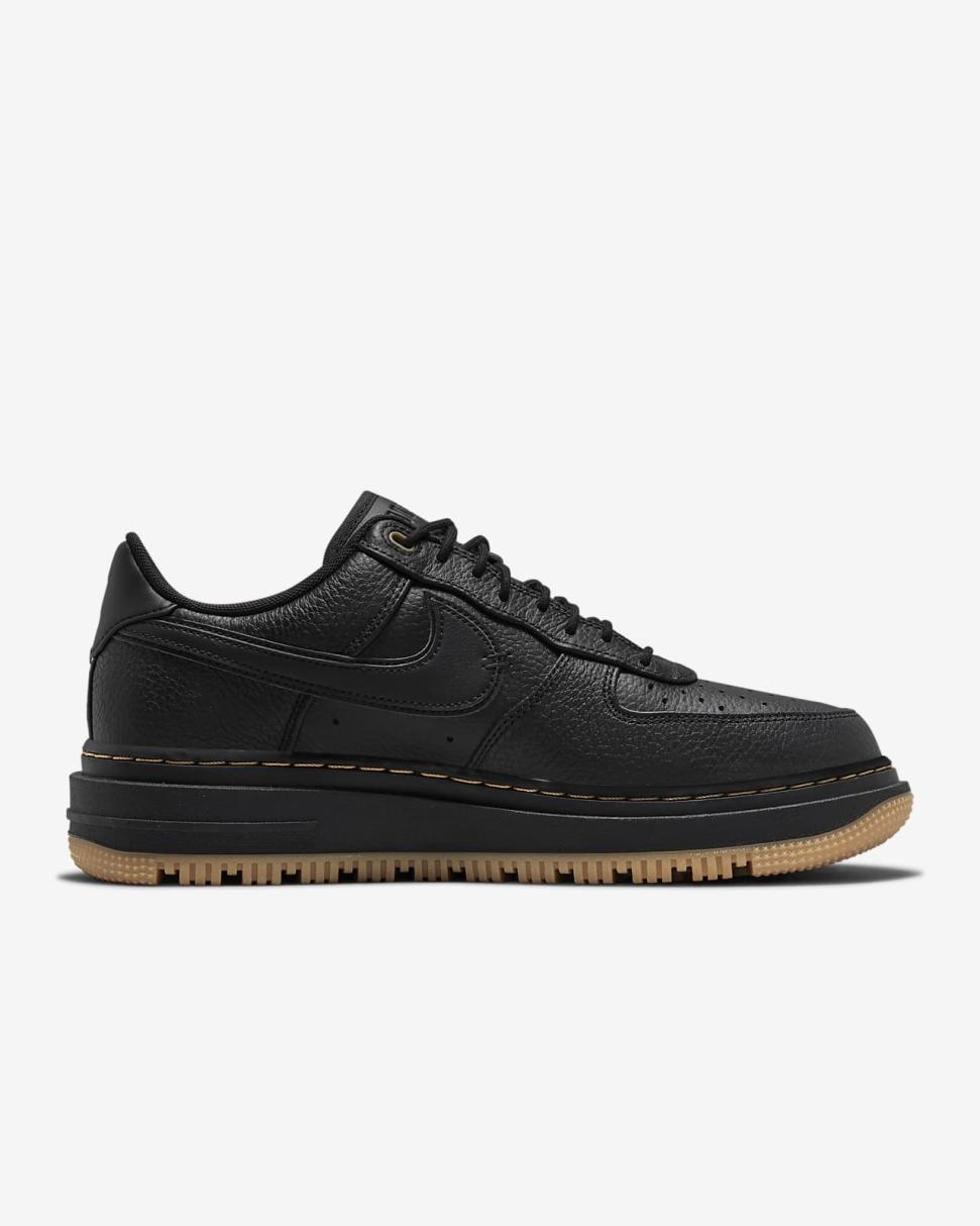Nike Air Force 1 Luxe Black/Bucktan/Gum Yellow/Black | Mens Nike Lifestyle