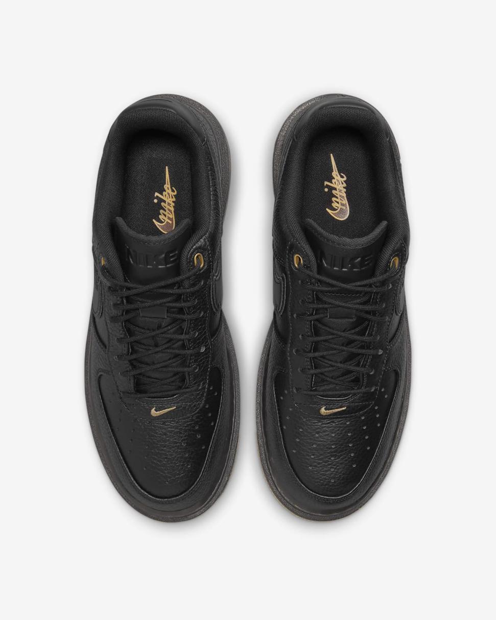 Nike Air Force 1 Luxe Black/Bucktan/Gum Yellow/Black | Mens Nike Lifestyle