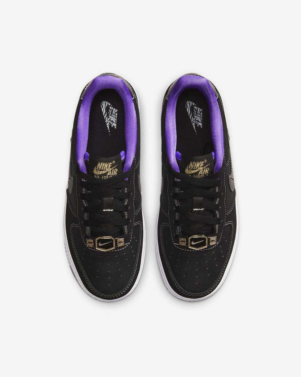 Nike Air Force 1 LV8 Black/Iron Grey/White/Black | Kids Nike Air Force 1