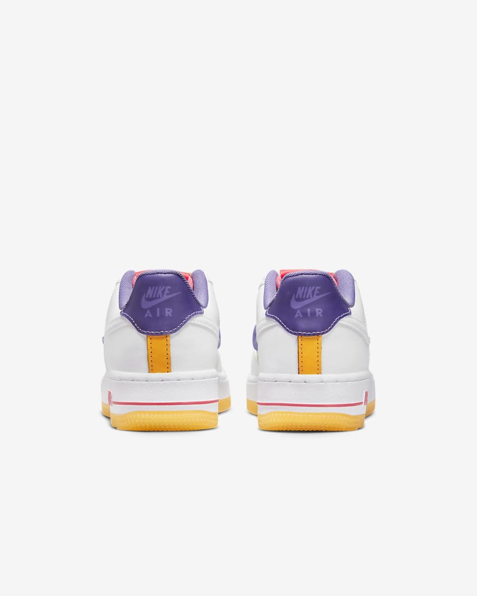Nike Air Force 1 LV8 White/Space Purple/Sundial/White | Kids Nike Air Force 1