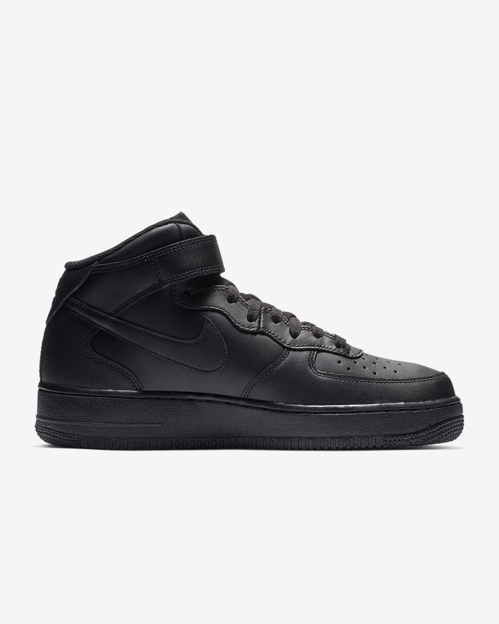 Nike Air Force 1 Mid '07 Black/Black | Mens Nike First Day Kicks