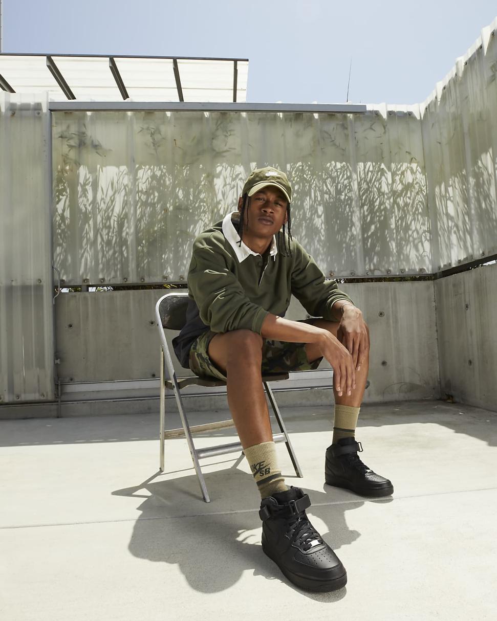 Nike Air Force 1 Mid '07 Black/Black | Mens Nike First Day Kicks